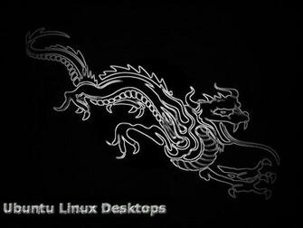 Black Chrome Wallpaper Dragon Ubuntu