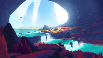 Fantasy Landscape Illustration Digital Art 4k Wallpaper