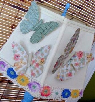 Upcycled Wallpaper Butterfly Magnets Mod Podge Rocks These Are The