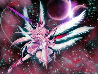 Girl Angel Galaxy Wallpaper