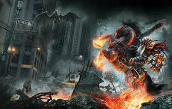 Wallpaper City Demon Sake Sword Game Darksiders Ken Bat
