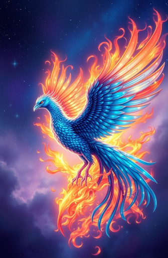 Blue Phoenix Wallpaper