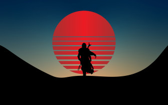 Wallpaper The Mandalorian Star Wars Minimal