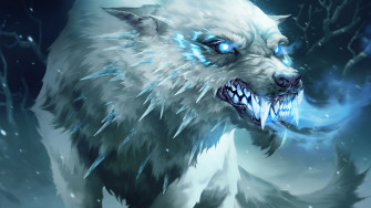 Rimefang Wolf Legends Of Runeterra 4k Wallpaper