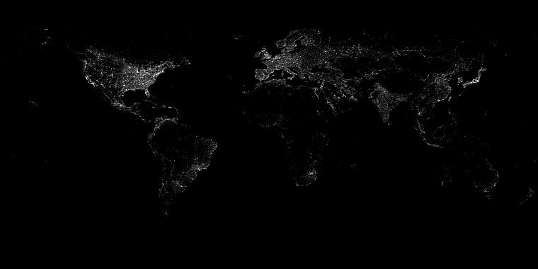 Nasa Visible Earth S City Lights