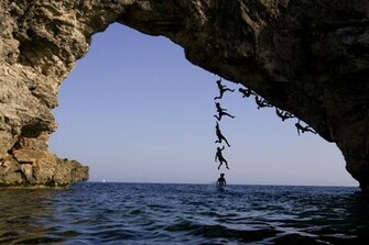 Deep Water Soloing Chris Sharma Wallpaper Pin It
