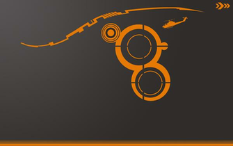 Wallpaper Grey Orange By Nixtreem