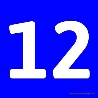 Printable Numbers Blue Org