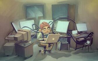 Some Cool Geek Wallpaper I Have A Pc