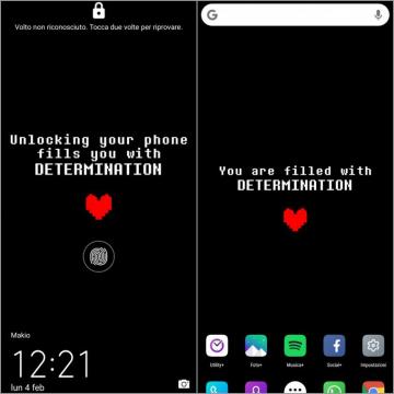 I Made This Pair Of Undertale Wallpaper One For The Lock Screen