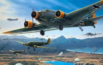 Wallpaper Junkers Military Transport Aircraft Engine Ju The