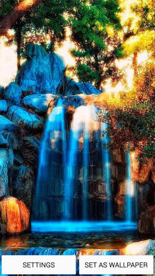 3d Jungle Waterfall Live Wallpaper