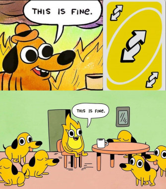 This Is Fine Wallpaper