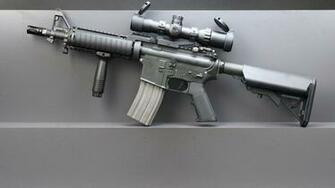 Colt M4 Carbine Rifles Weapons Best Widescreen Background HD Wallpaper