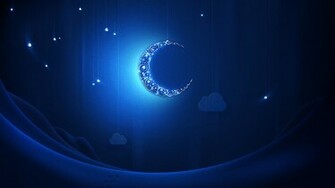Blue Moon At Ramadan Wallpaper And Image Pictures