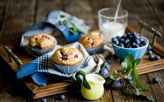 Blueberry Muffins Wallpaper