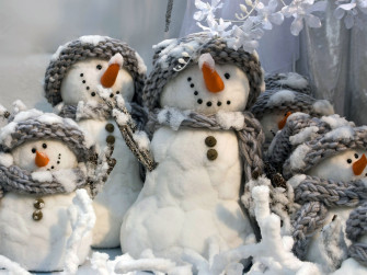 Snowmen Wallpaper