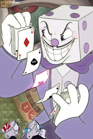 Sssskylark Art I Did Of King Dice From Cuphead