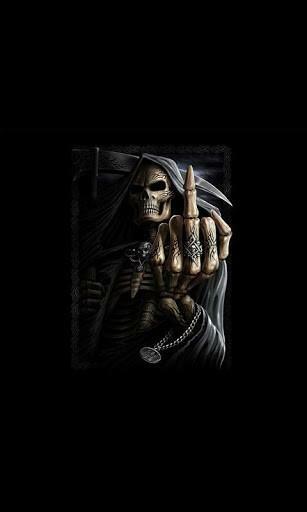 Bigger Galaxy S4 Skull Live Wallpaper For Android Screenshot