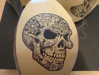 Re Iron Fist Sweet Skull O Mine Platform Heels
