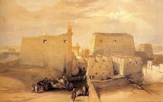David Roberts Paintings The Ancient Egyptian Civilization And