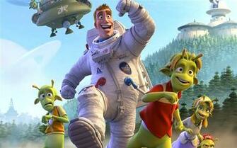 Cute Alien Cartoon Character HD Desktop Wallpaper Second Series