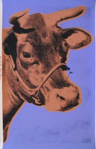 Andy Warhol Cow Ii 11a Screenprint On Wallpaper X