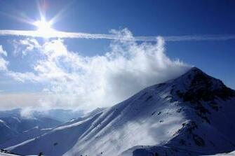 Mountain Snow Cloude Wallpaper