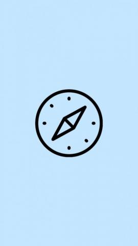 Safari Blue Logo iPhone Photo App Wallpaper Bright Ios Icon