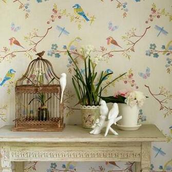 Country Style Hallway Wallpaper