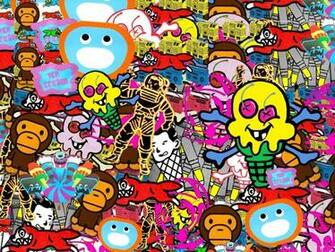 Google Themes Ice Cream Bape Collage Wallpaper