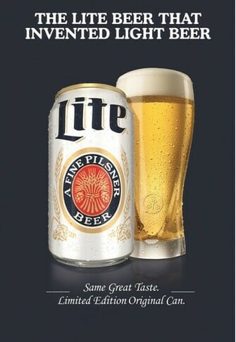 Miller Lite Retro Cans Comer Distributing Inc