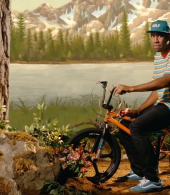 Tyler The Creator On Bike Rap Wallpaper