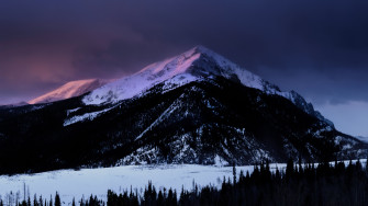 Dawn Mountain Nature Snow Winter 1440p Resolution HD 4k Wallpaper