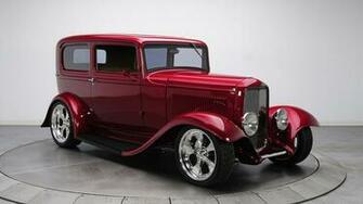 Red Vintage Ford Car Wallpaper