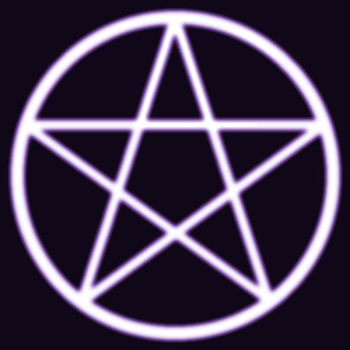 Wiccan Pentacle With Evil