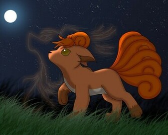 Pokemon Night Wallpaper Moon Vulpix