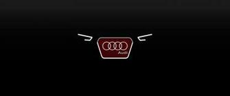 Audi Logo With Headlights HD Wallpaper
