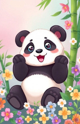 Cute Anime Panda Wallpaper