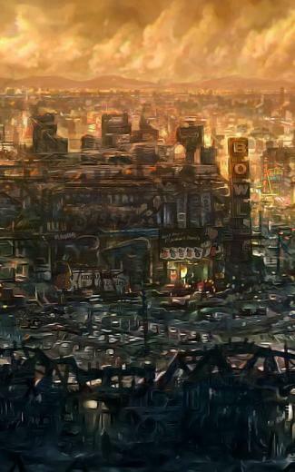 Fallout New Vegas Artwork Cityscapes Ruins Best Widescreen