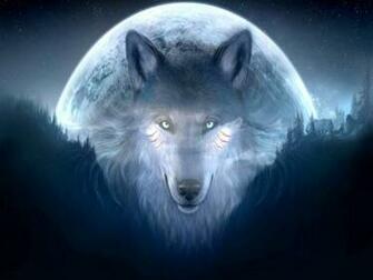 Abstract Wolf Wallpaper