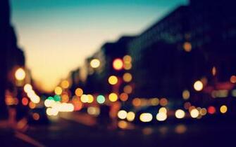 Bokeh City Lights Photo Fanciful Evening HD Wallpaper