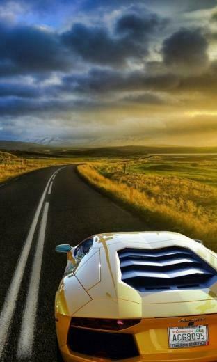 Nokia Lumia Wallpaper Lamborghini Aventador Sunset Jpg