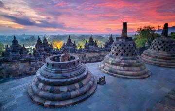 Wallpaper Indonesia Borobudur Stupa Buddhist Temple Image For