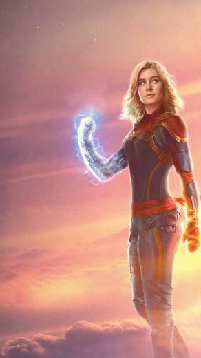 iPhone Wallpaper Captain Marvel 3d