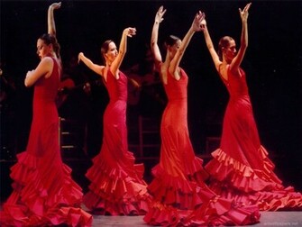 Flamenco Wallpaper Art Print