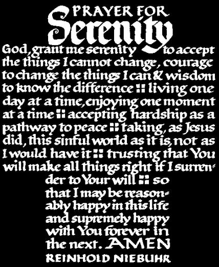 Related Pictures Serenity Prayer Pink Sunset Business Card