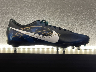 New Cristiano Ronaldo Signed Nike Cr7 Mercurial Vapor Galaxy Boot