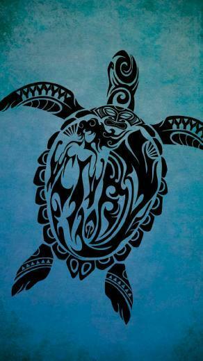 Honu Sea Turtle iPhone Wallpaper Top