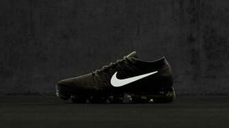 HD Wallpaper Of A Black Nike Air Vapormax Flyknit Paperpull